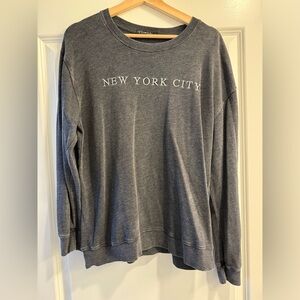 Gray New York City Crewneck